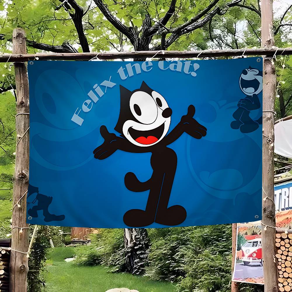 Commercial Printing Inc - F-Felix Cartoon The C-Cat Spanduk Pesta