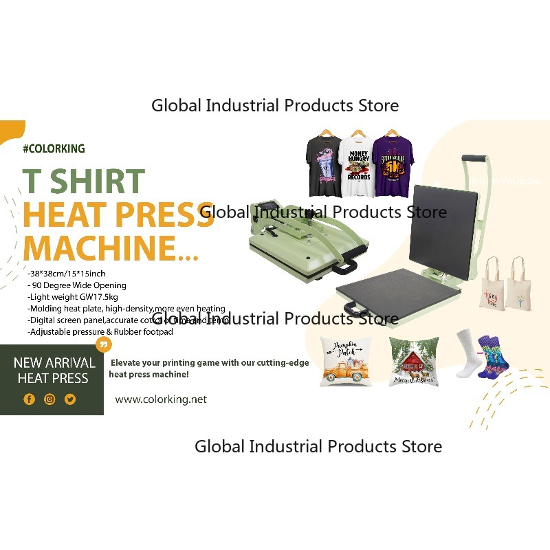 Commercial Printing Factory - Mesin Press Panas Terbuka Lebar 38x38cm